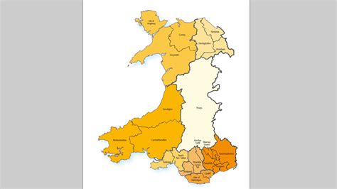 Welsh Counties Map Gadgets 2018 Gambaran