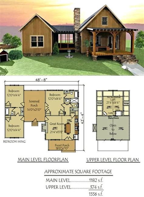 Lake House Floor Plans With Loft Craftsman Bungalow With Loft
