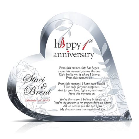 Happy 1st Wedding Anniversary Poem Wording Sample By Crystal Central