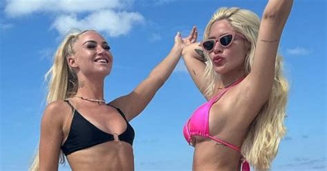 Alisha Lehmann Shares Beach Day Snaps With Busty Ex Wag In Barely There Bikini Flipboard