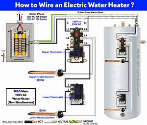 Typical Water Heater Wiring Diagram
