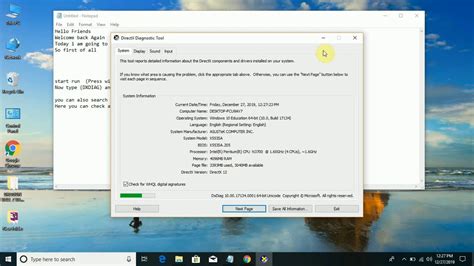 2.in the directx diagnostic tool, select the system tab, then check the directx version number under system information. How to check Directx Version in windows 10 - YouTube