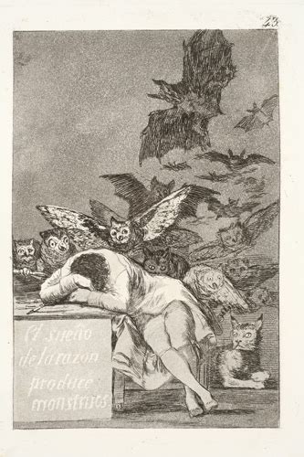 Francisco De Goya Y Lucientes El Sueño De La Razon Produce Monstruos Stanley Museum Of Art