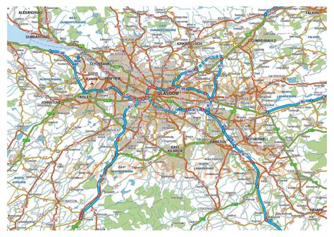 Maps Of Glasgow Detailed Map Of Glasgow In English Maps Of Glasgow