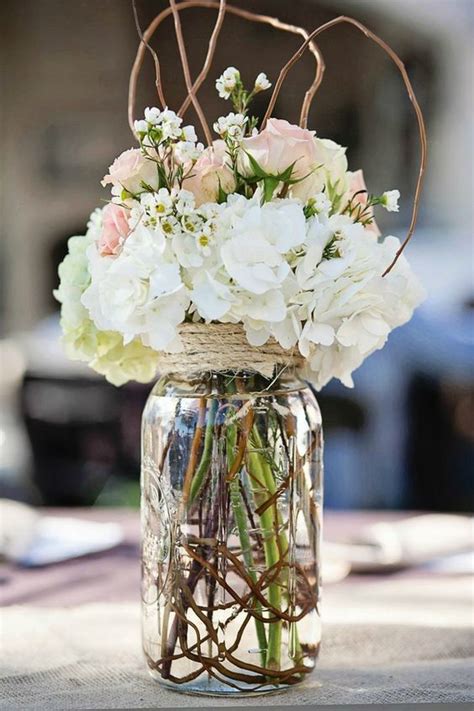 Mason Jar Wedding Centerpieces Mason Jar Flower Arrangements Wedding