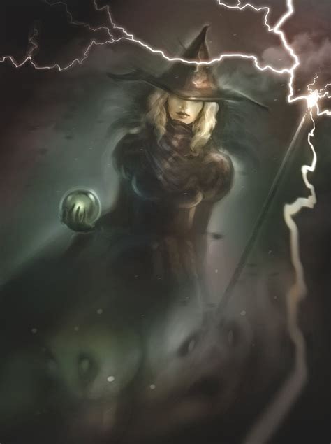 Wicked Witch With Lightning Staff