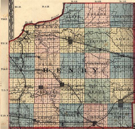 Henry County Illinois Maps And Gazetteers