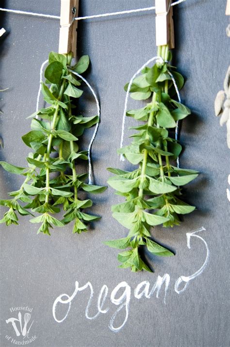 Diy Rustic Chalkboard Herb Drying Rack A Houseful Of