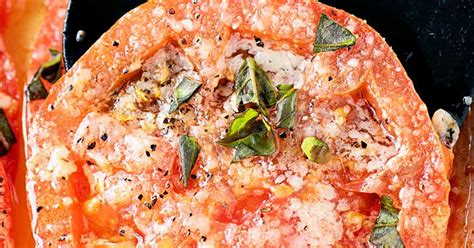 The tomatoes stay firmer and not so mushy as the baked ones. Baked Parmesan Tomatoes - Homemade Hooplah