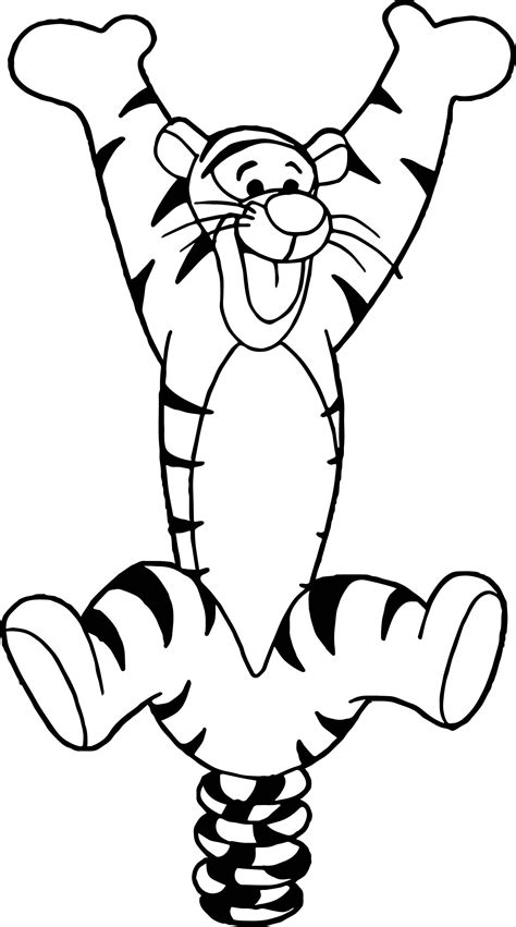 Tigger Coloring Pages Book Disneyclips Colouring Disney Printable