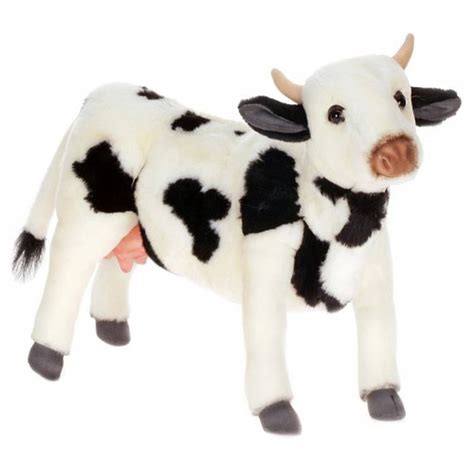 Hansa Black And White Cow Plush Toy