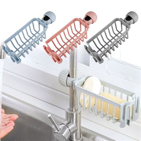 Hanging Sink Caddy Organizer Over The Sink Dish Drying Rack Rustproof