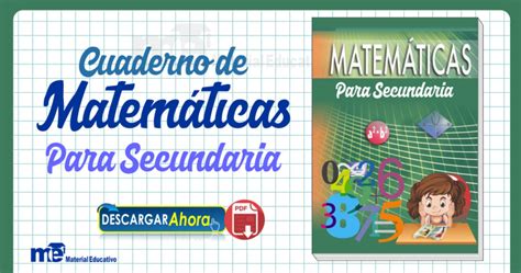 Cuadernos De Matemática Para Secundaria Avada Magazine