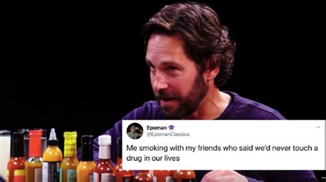 Paul Rudd On Hot Ones Is Being Turned Into A Very Spicy Meme Culture