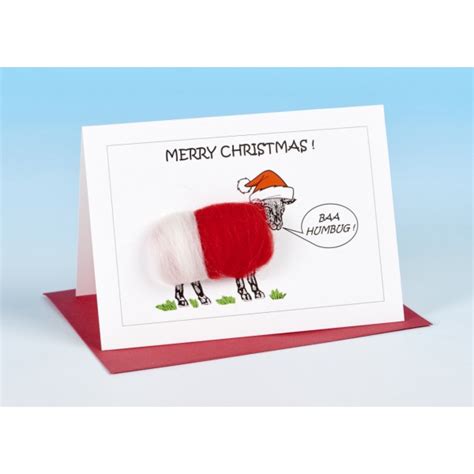 S165 Sheep Christmas Card Baa Humbug Sheep Christmas Card