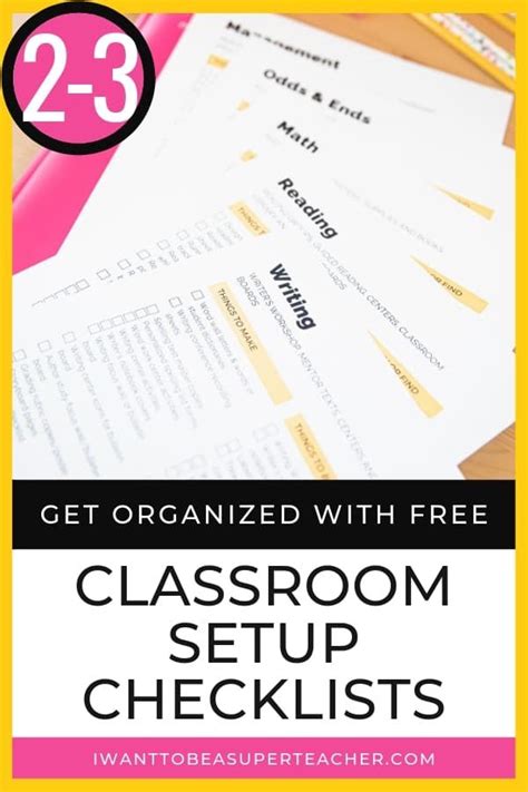 Classroom Setup Checklist Free Back To School Organization Classroom