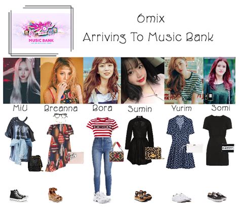 《6mix》arriving At Music Bank Stage Outfits Kpop Outfits Cute Outfits