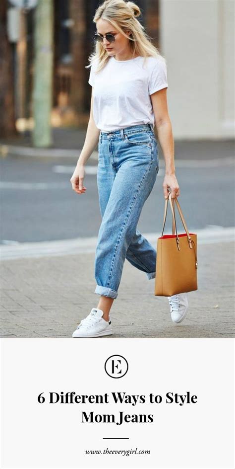 6 Different Ways To Style Your Mom Jeans Moda Ropa De Moda Moda De Ropa