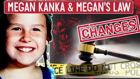 Famous Crimes That Changed The Laws Megan Kanka And Megans Law Youtube