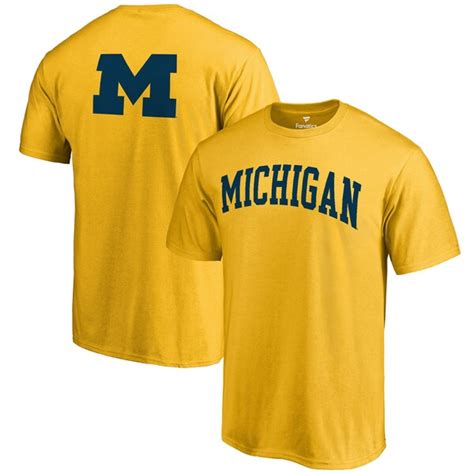 Michigan Wolverines Gold Primetime T Shirt