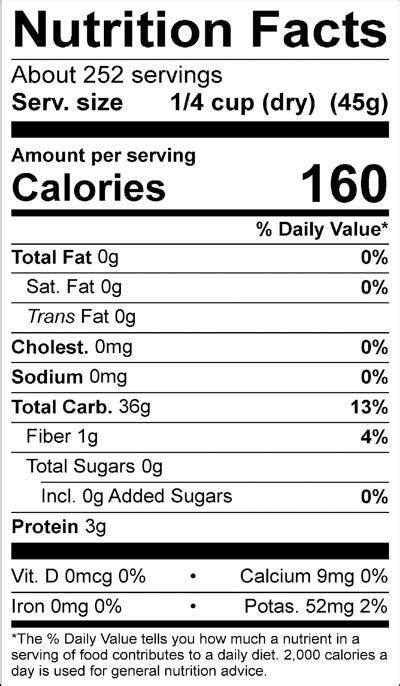 Meanwhile, white rice nutrition facts 1 cup contains 205 calories. Organic White Long Grain Rice - Products |… | Lundberg ...