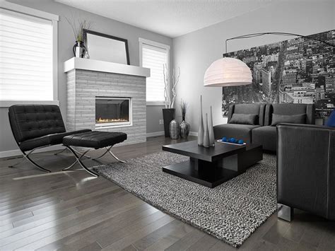 Smokey Grey Homes By Avi Contemporary Living Room