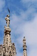 Spires of the Duomo. Statue of Gian Galeazzo Visconti. MilanoArte ...
