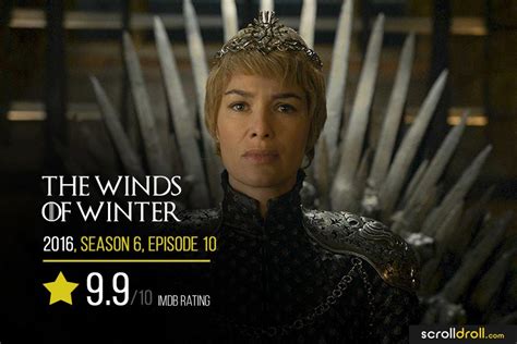 10 best game of thrones episode of all 8 seasons as per imdb ratings