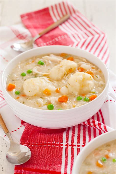 Your choice of mixed vegetable or a spinach and tofu filling. Gluten Free Chicken and Dumplings - Food Fanatic