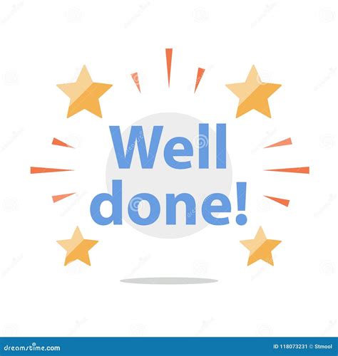 Congratulations Phrase Well Done Encouragement And Motivation Message