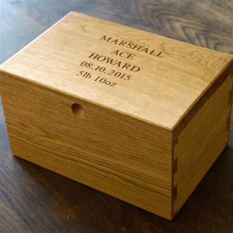 Wooden Box With Hinged Lid By Traditional Wooden Ts