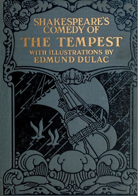 Book Cover By Edmund Dulac For Shakespeare S The Tempest