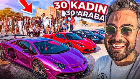 30 Kadın Ve 500 000 000 Tl Lik Süper Lüks Arabaları Dubai De Bambaşka Bir Hayat Youtube