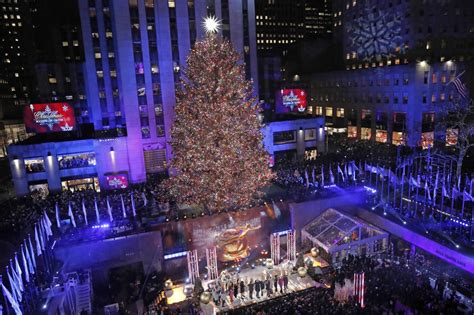 Tis The Season Rockefeller Center Christmas Tree Lights Up