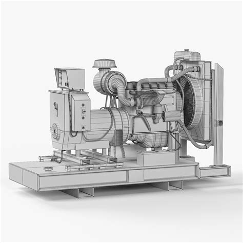 3d Diesel Generator Turbosquid 1182058