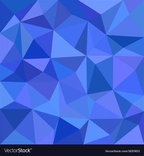 Blue Triangle Mosaic Background Polygon Vector Image