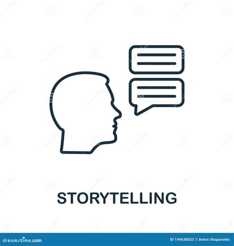 Storytelling Icon Outline Style Thin Design From Influencer Icons