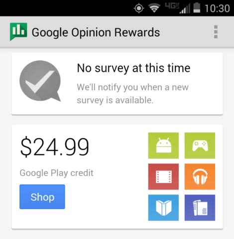 Google will send you surveys every so often that take like 10 seconds to complete and you get anywhere from 10 cents to a dollar or more. Google Rewards App: Yes, You Can Get Paid To Answer Easy ...