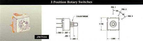 3 Position Rotary Switches Indak Switches