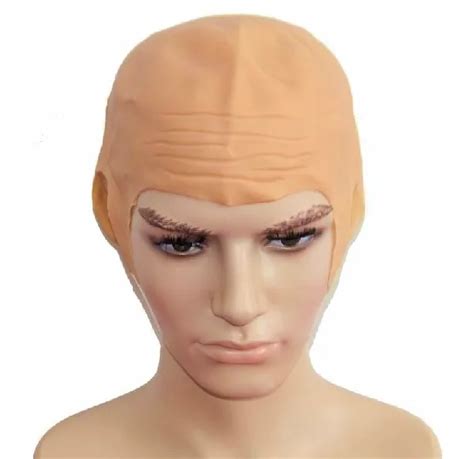 fbh141318 latex bald hoods monk wig bald strong props masquerade supplies cosplay props prop