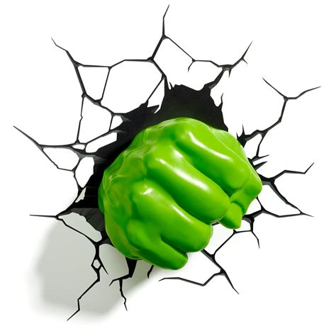 Marvel Hulk Fist 3d Wall Light Au Toys And Games