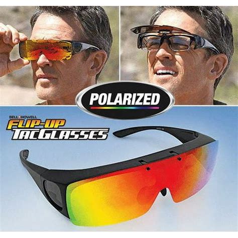 tac glasses flip up tacglasses anti glare polarized sunglasses as seen on tv