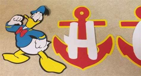 Donald Duck Birthday Banner Duck Birthday Nautical Banner Birthday