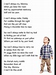 Sweet poem | Mothers day poems, I love my son, Quotes for kids