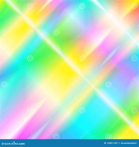 Abstract Holographic Background With Rainbow Beams Of Light From Prism