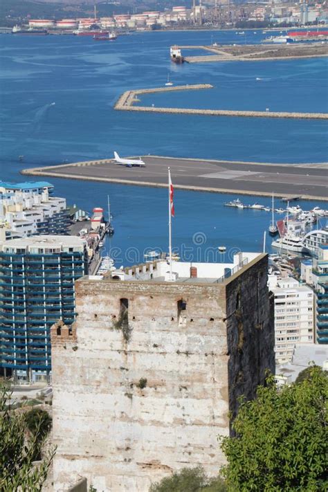 The Moorish Castle On Gibraltar Stock Photo Image Of Castle Airport