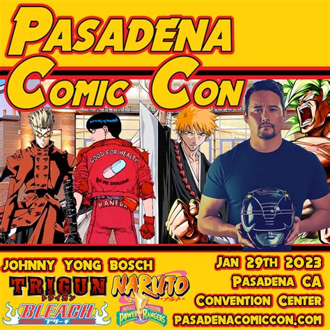 Celebrity Guests Pasadena Comic Convention And Toy Show