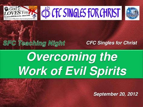 Sfc Teaching Night Overcoming The Work Of Evil Spirits