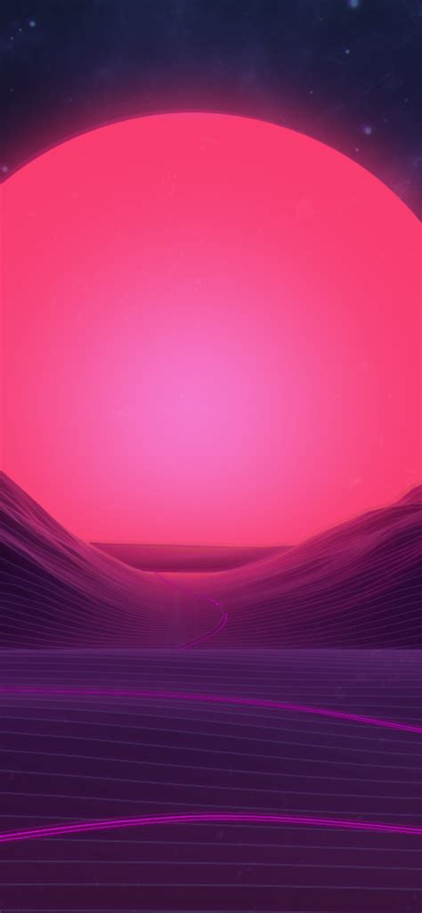1242x2688 Neon Sunset Iphone Xs Max Hd 4k Wallpapers Images