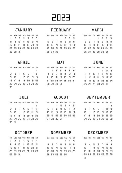 Premium Vector Calendar For 2023 Year Calendar Planner Set For